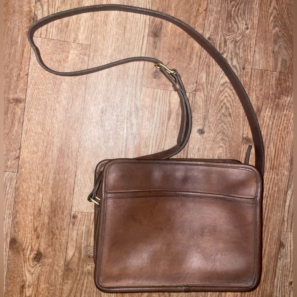 Coach Brown Leather Crossbody Bag